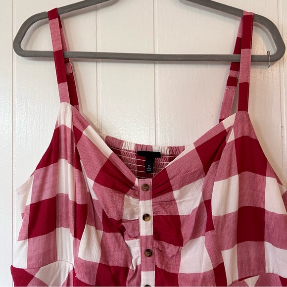 Torrid Red and White Checkered Sundress (NWOT) - Picture 6 of 16